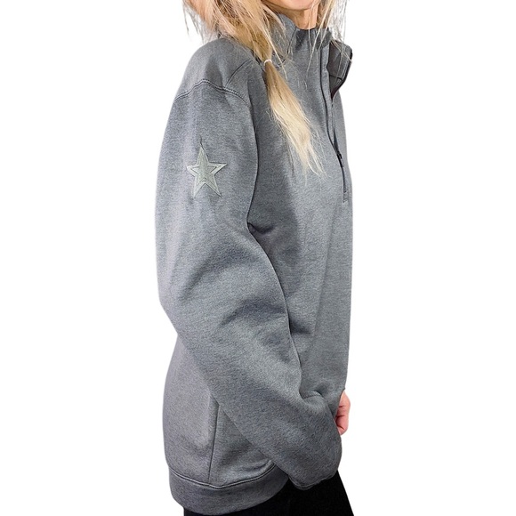 NWOT‎ NIKE Half-Zip Pullover w/ Dallas Cowboys Star on Sleeve - Picture 4 of 9